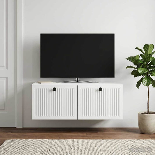 Mobile Porta TV da Muro Bianco 78,5 x 41 x 30 cm