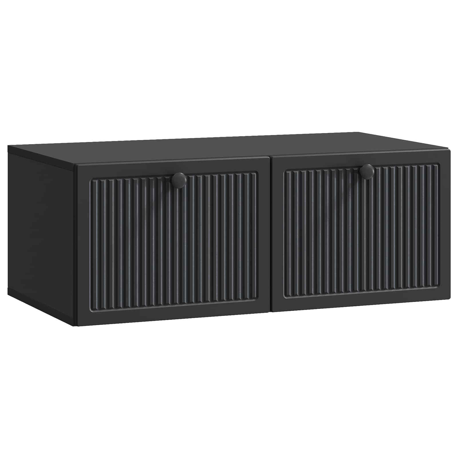 Mobile Porta TV da Muro Nero 78,5 x 41 x 30 cm | homemem39