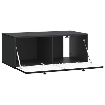 Mobile Porta TV da Muro Nero 78,5 x 41 x 30 cm