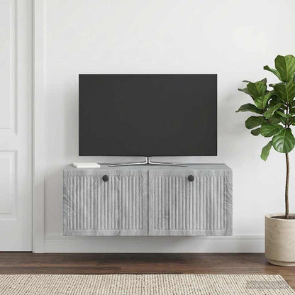 Mobile Porta TV da Muro Grigio Sonoma 78,5 x 41 x 30 cm