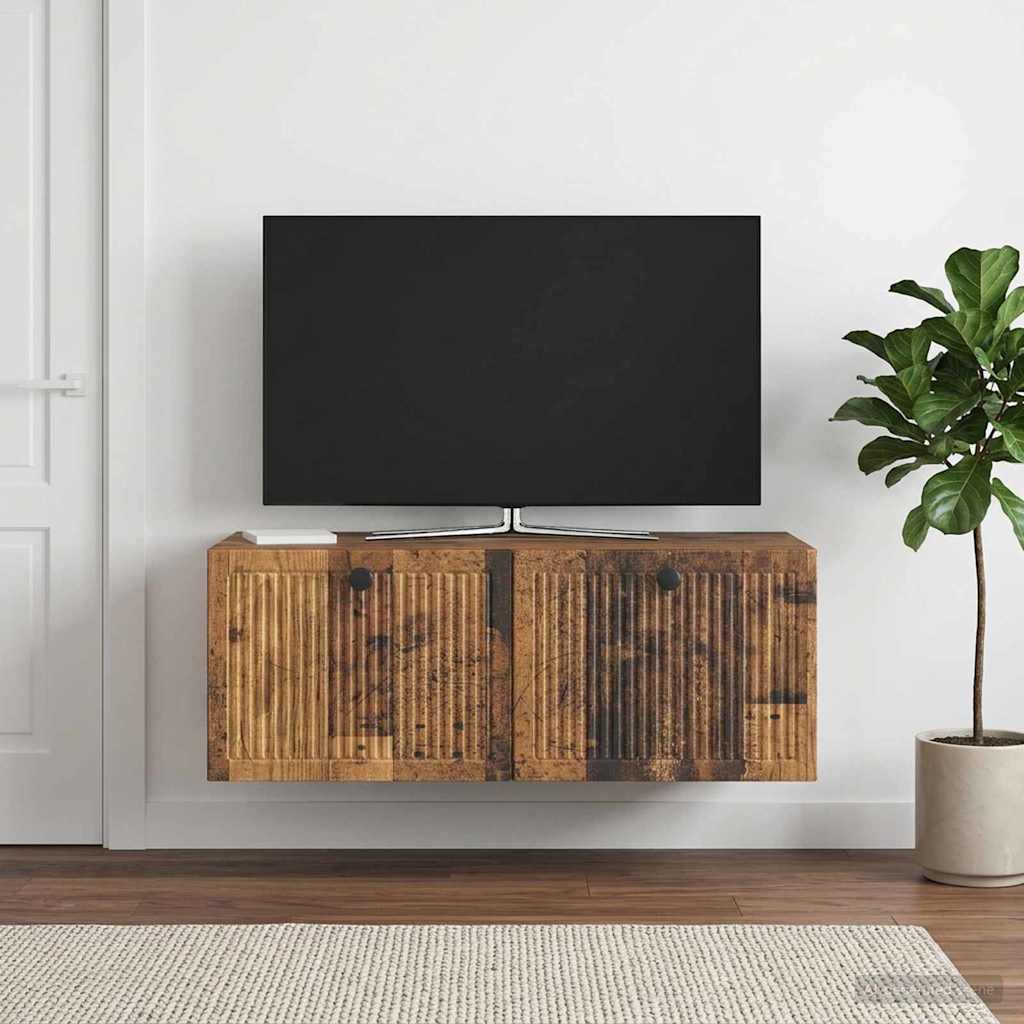 Mobile Porta TV da Muro Legno antico 78,5 x 41 x 30 cm