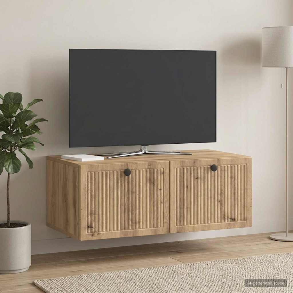 Mobile Porta TV da Muro 78,5 x 41 x 30 cm Rovere Artigianale