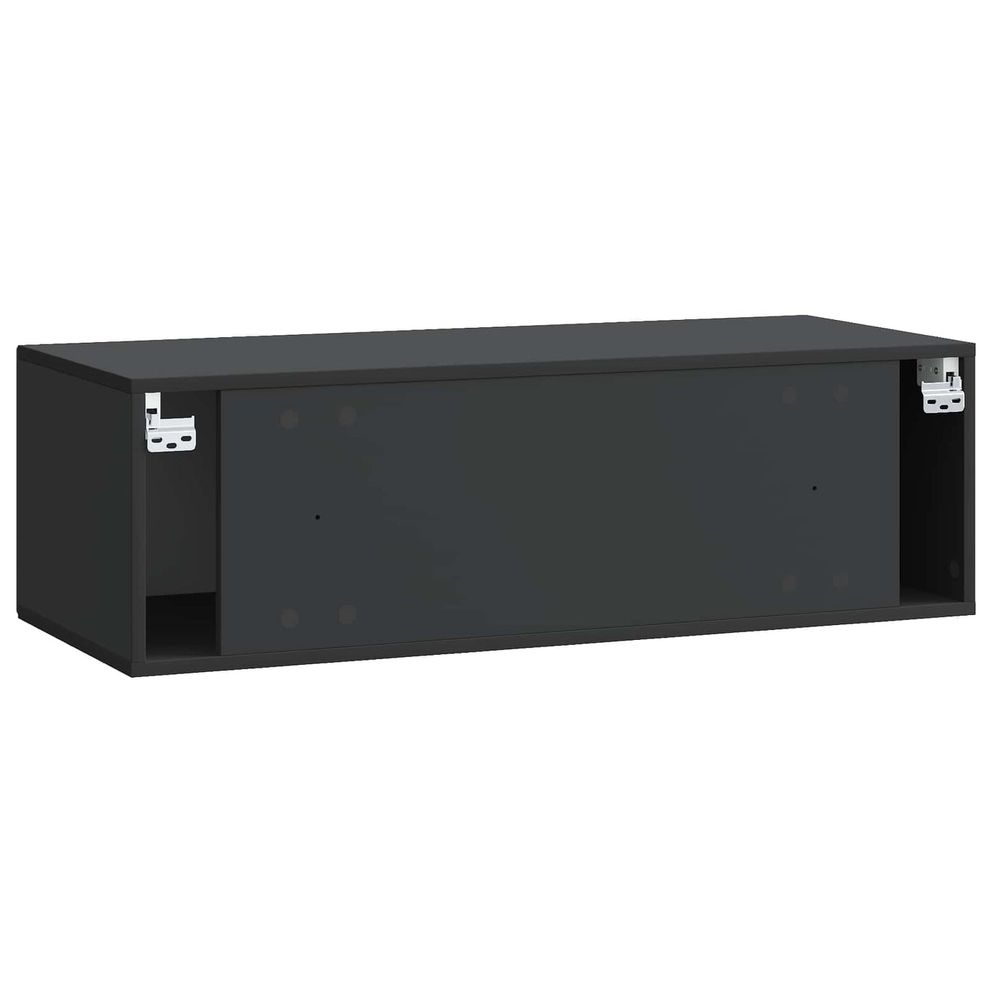 Mobile Porta TV da Muro Montaggio a parete Nero 98 x 41 x 30 cm