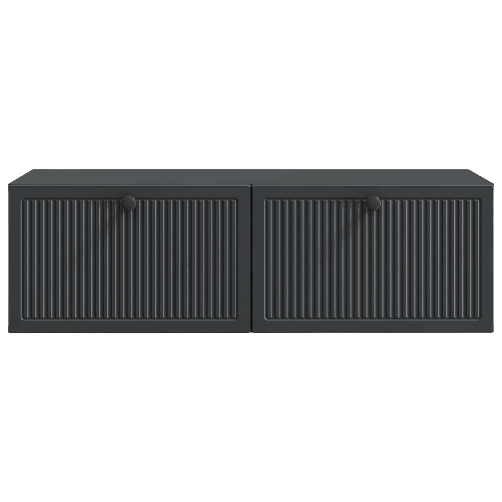 Mobile Porta TV da Muro Montaggio a parete Nero 98 x 41 x 30 cm | homemem39