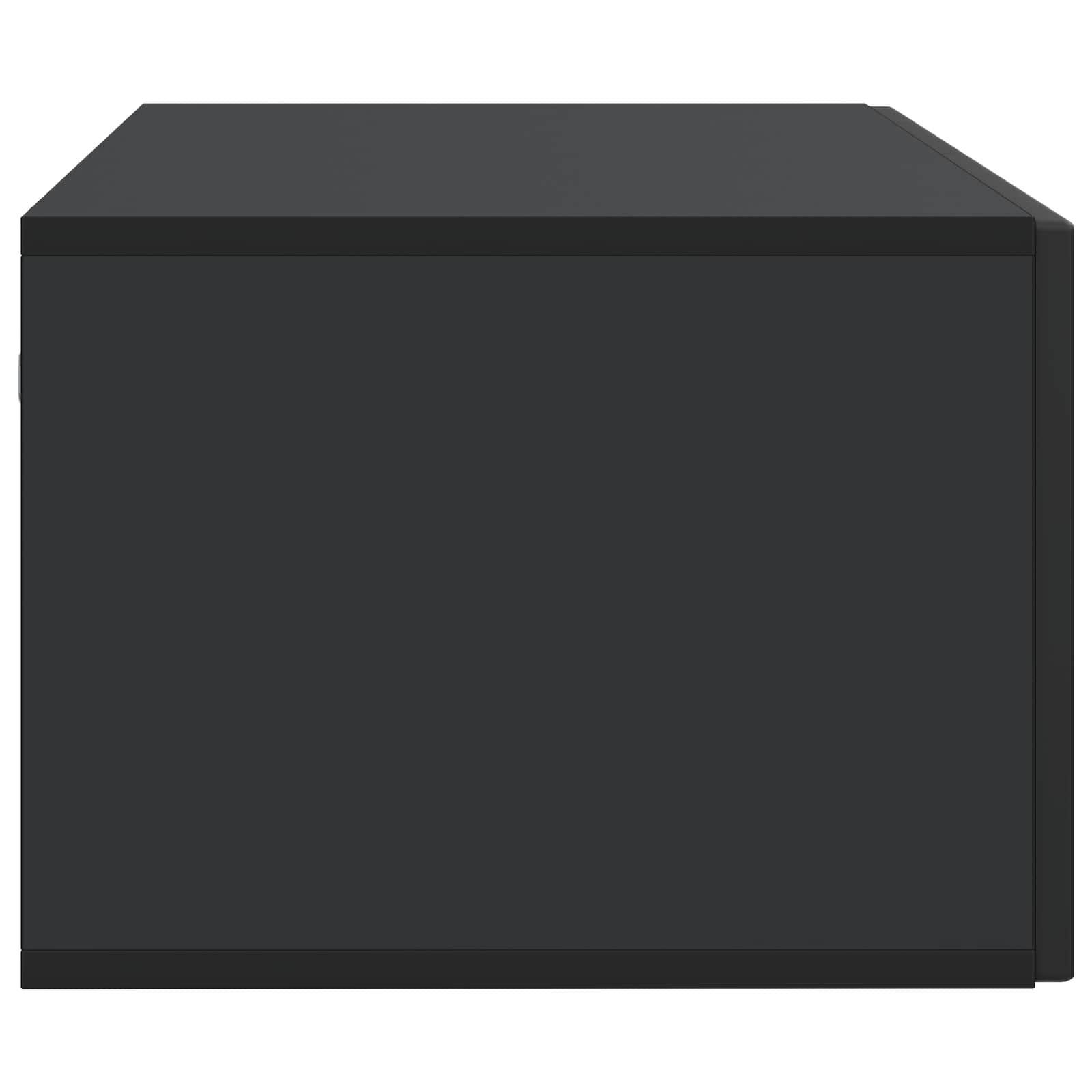 Mobile Porta TV da Muro Montaggio a parete Nero 98 x 41 x 30 cm | homemem39