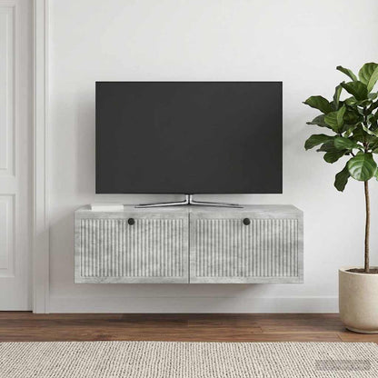 Mobile Porta TV da Muro Grigio Cemento 98 x 41 x 30 cm