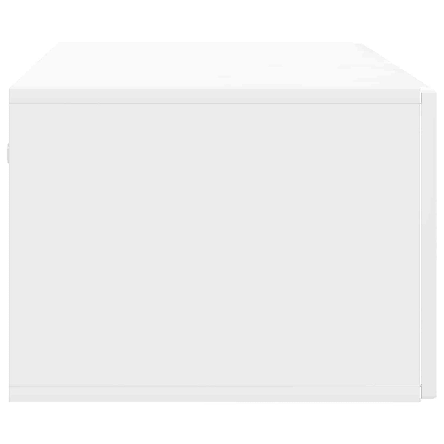 Mobile Porta TV da Muro Bianco Lucido 98 x 41 x 30 cm | homemem39