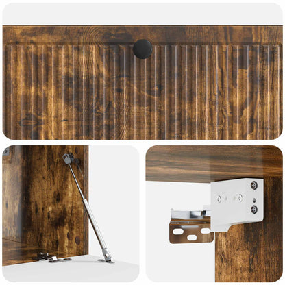 Mobile Porta TV da Muro Rovere Fumo 98 x 41 x 30 cm | homemem39