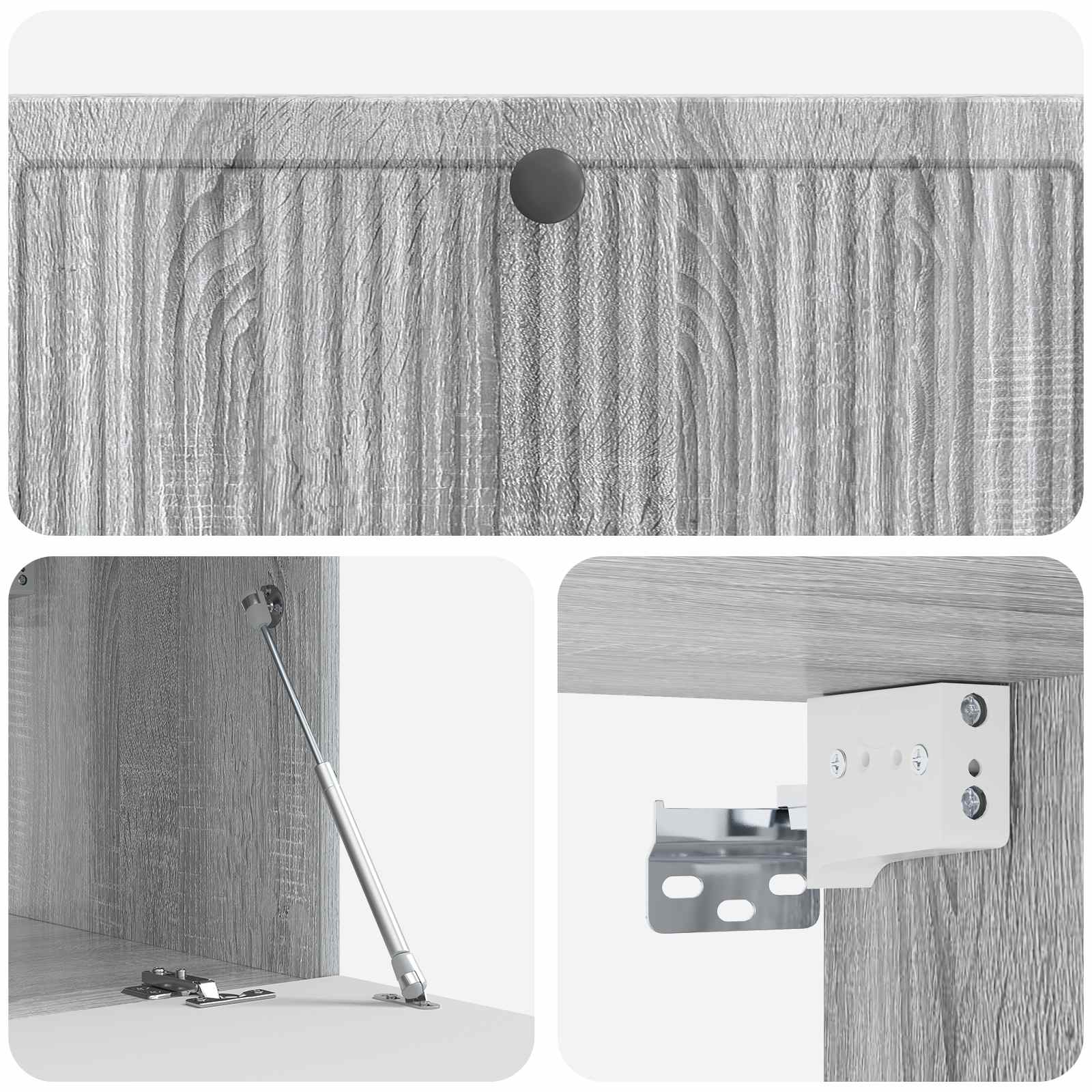 Mobile Porta TV da Muro Grigio Sonoma 98 x 41 x 30 cm | homemem39