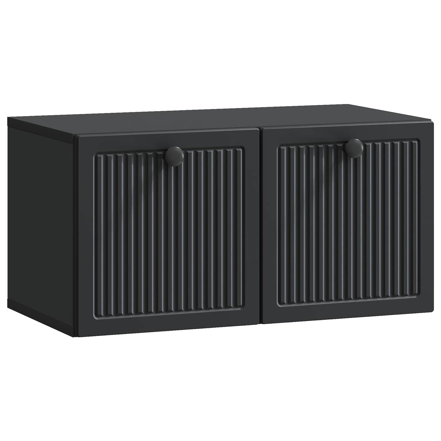 Mobile Porta TV da Muro Nero 59,5 x 31 x 30 cm | homemem39