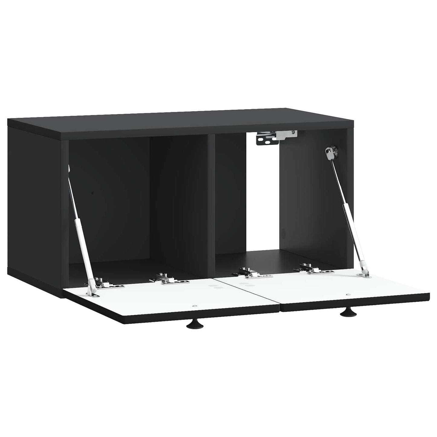 Mobile Porta TV da Muro Nero 59,5 x 31 x 30 cm