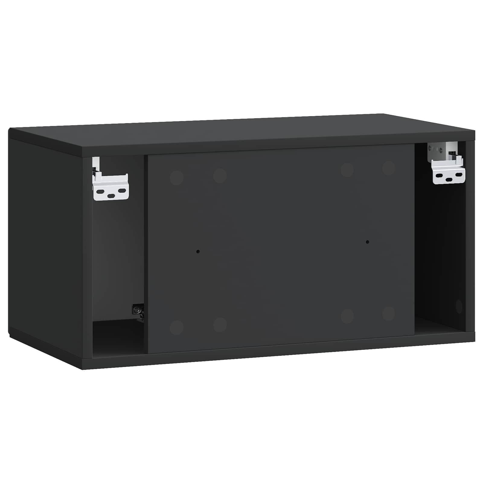 Mobile Porta TV da Muro Nero 59,5 x 31 x 30 cm | homemem39