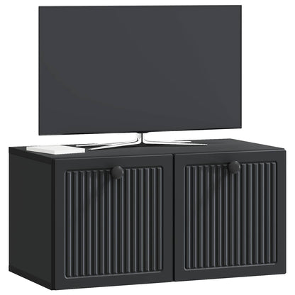 Mobile Porta TV da Muro Nero 59,5 x 31 x 30 cm | homemem39