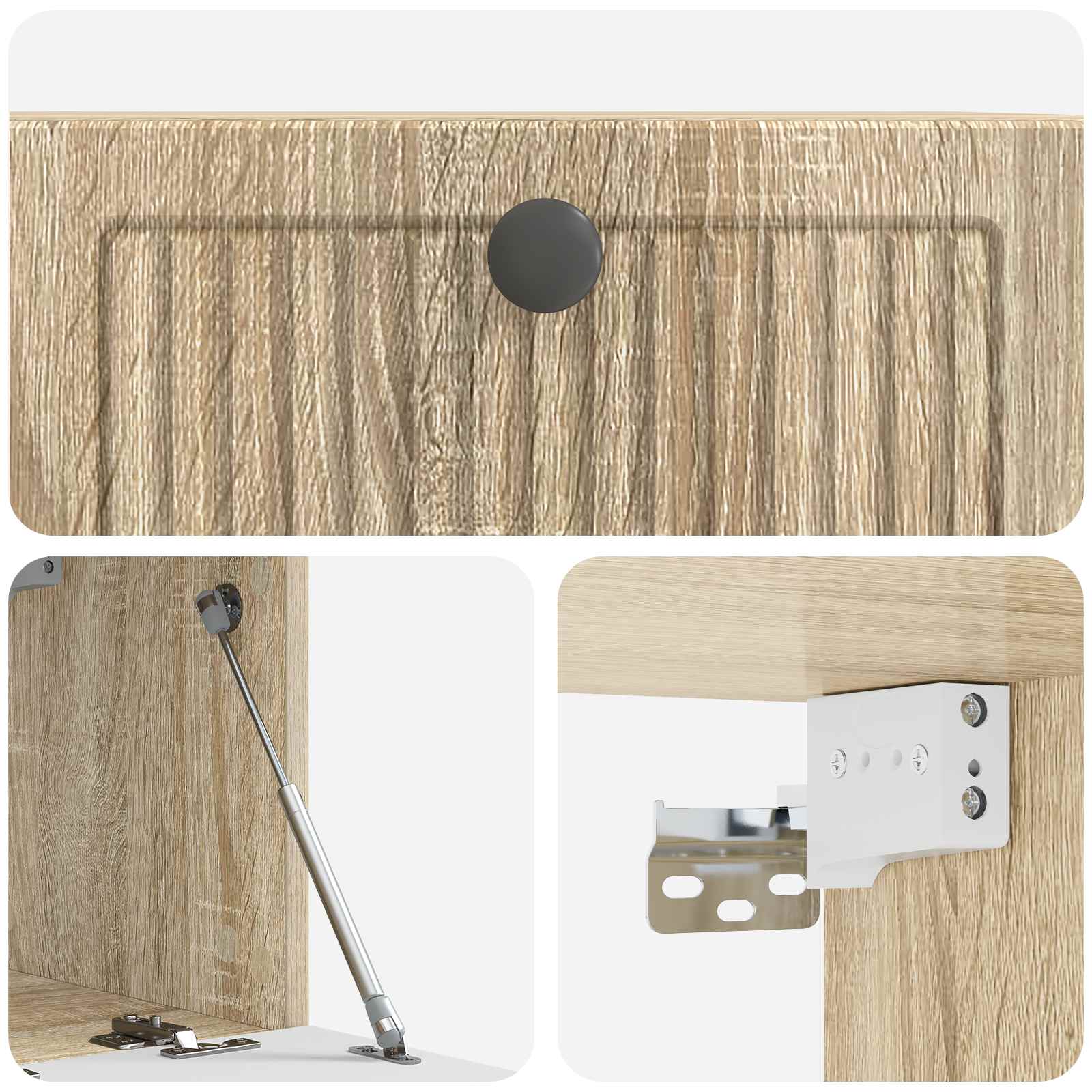 Mobile Porta TV da Muro Rovere Sonoma 59,5 x 31 x 30 cm | homemem39