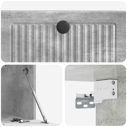 Mobile Porta TV da Muro Grigio Cemento 59,5 x 31 x 30 cm