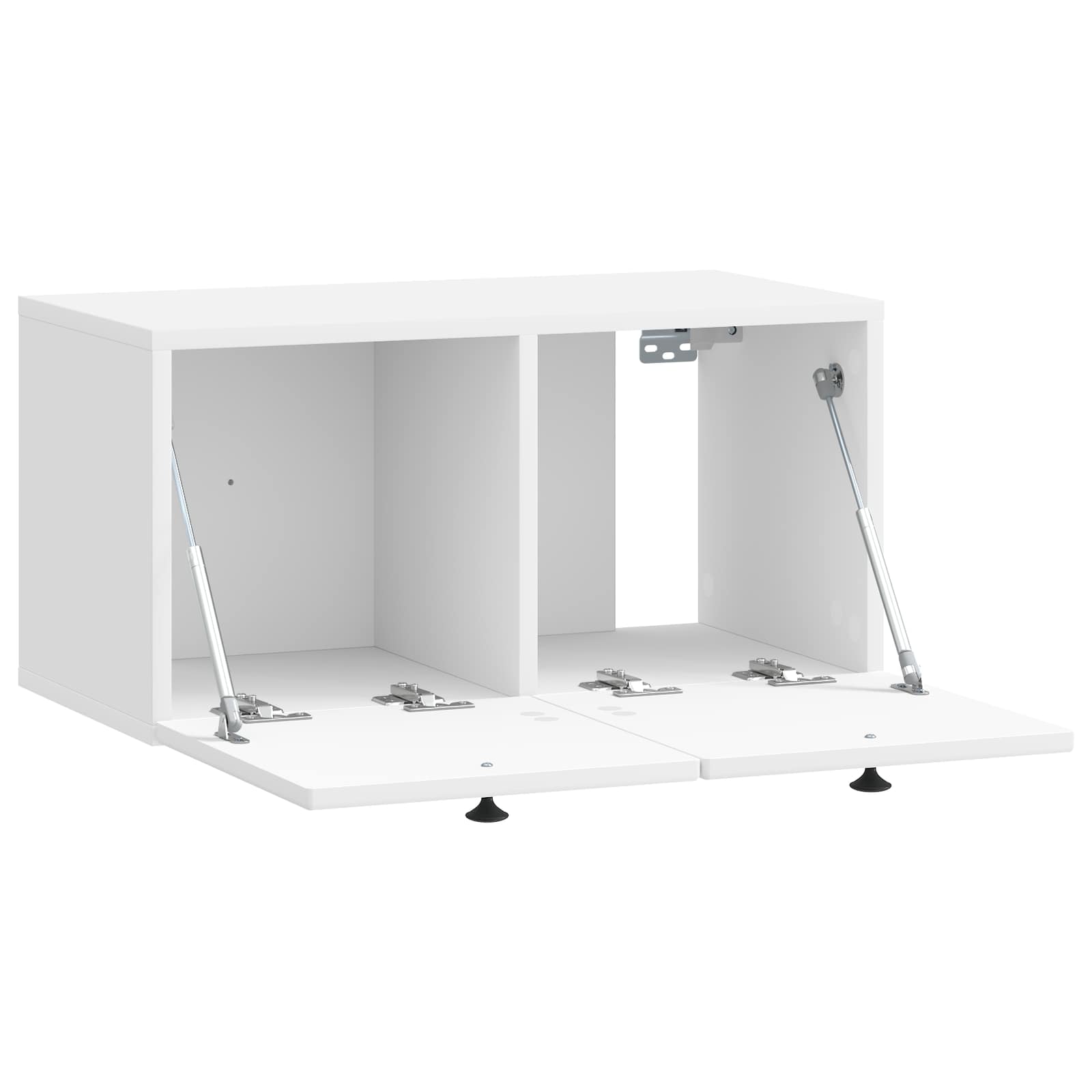 Mobile Porta TV da Muro Bianco Lucido 59,5 x 31 x 30 cm | homemem39