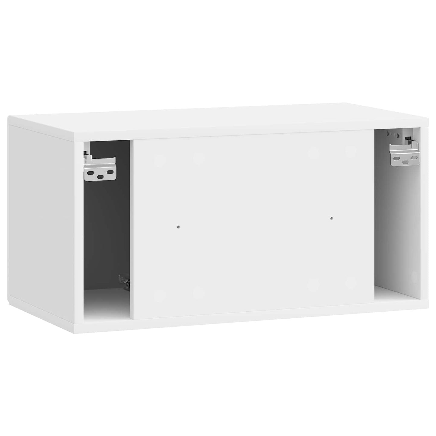 Mobile Porta TV da Muro Bianco Lucido 59,5 x 31 x 30 cm