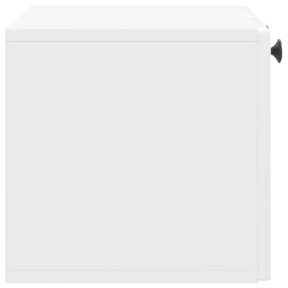 Mobile Porta TV da Muro Bianco Lucido 59,5 x 31 x 30 cm | homemem39