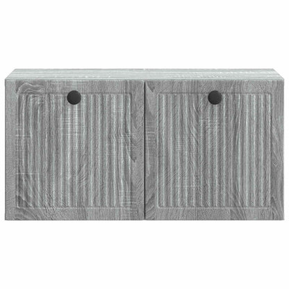 Mobile Porta TV da Muro Grigio Sonoma 59,5 x 31 x 30 cm