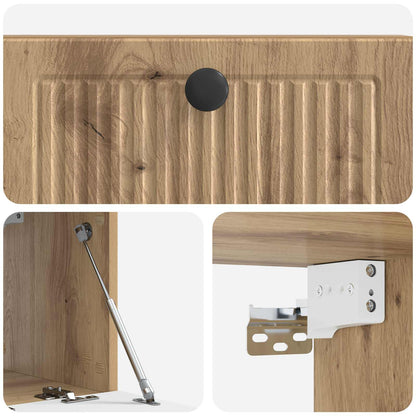 Mobile Porta TV da Muro Rovere Artigianale 59,5 x 31 x 30 cm | homemem39