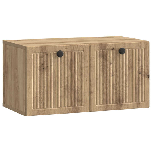 Mobile Porta TV da Muro Rovere Artigianale 59,5 x 31 x 30 cm