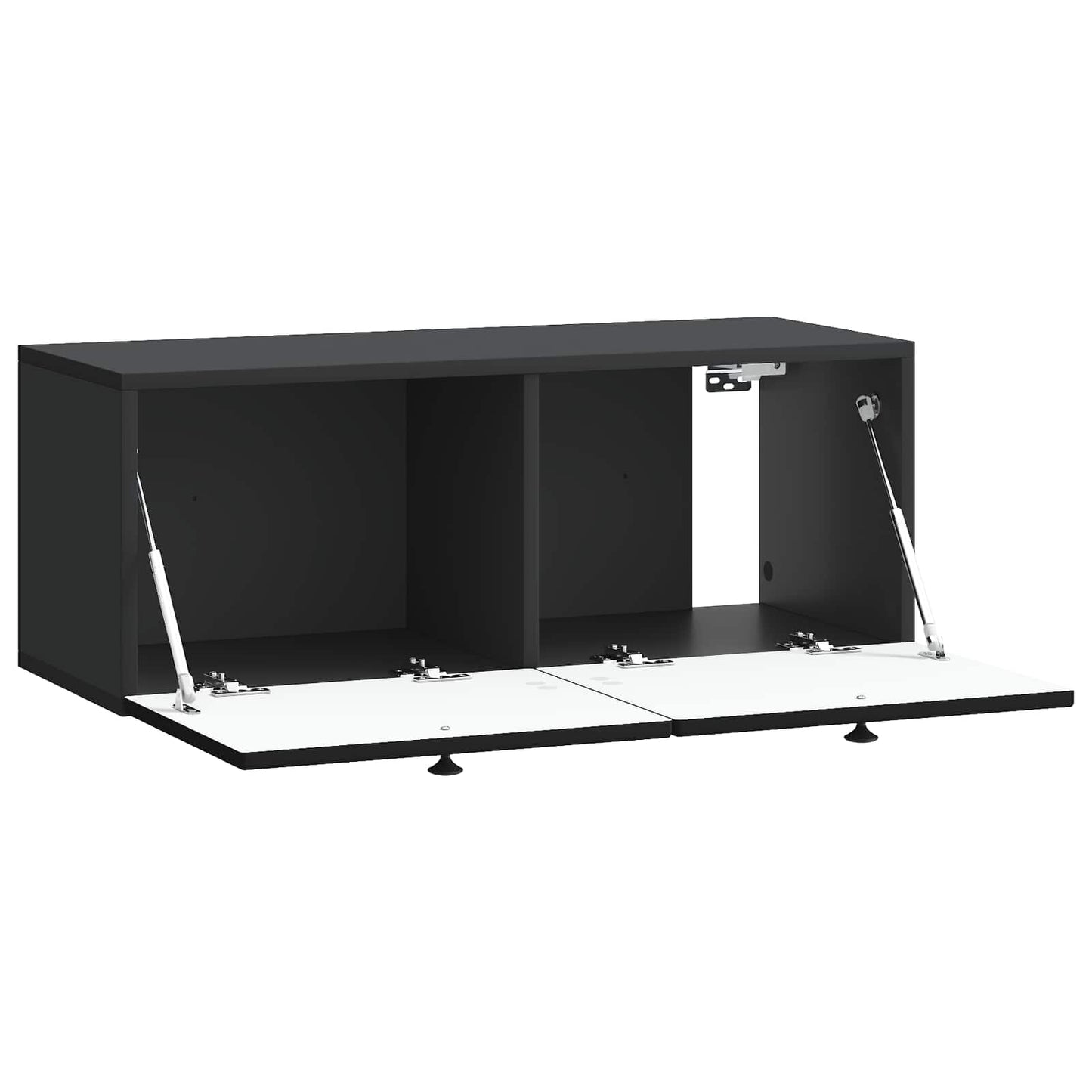 Mobile Porta TV da Muro Nero 78,5 x 31 x 30 cm