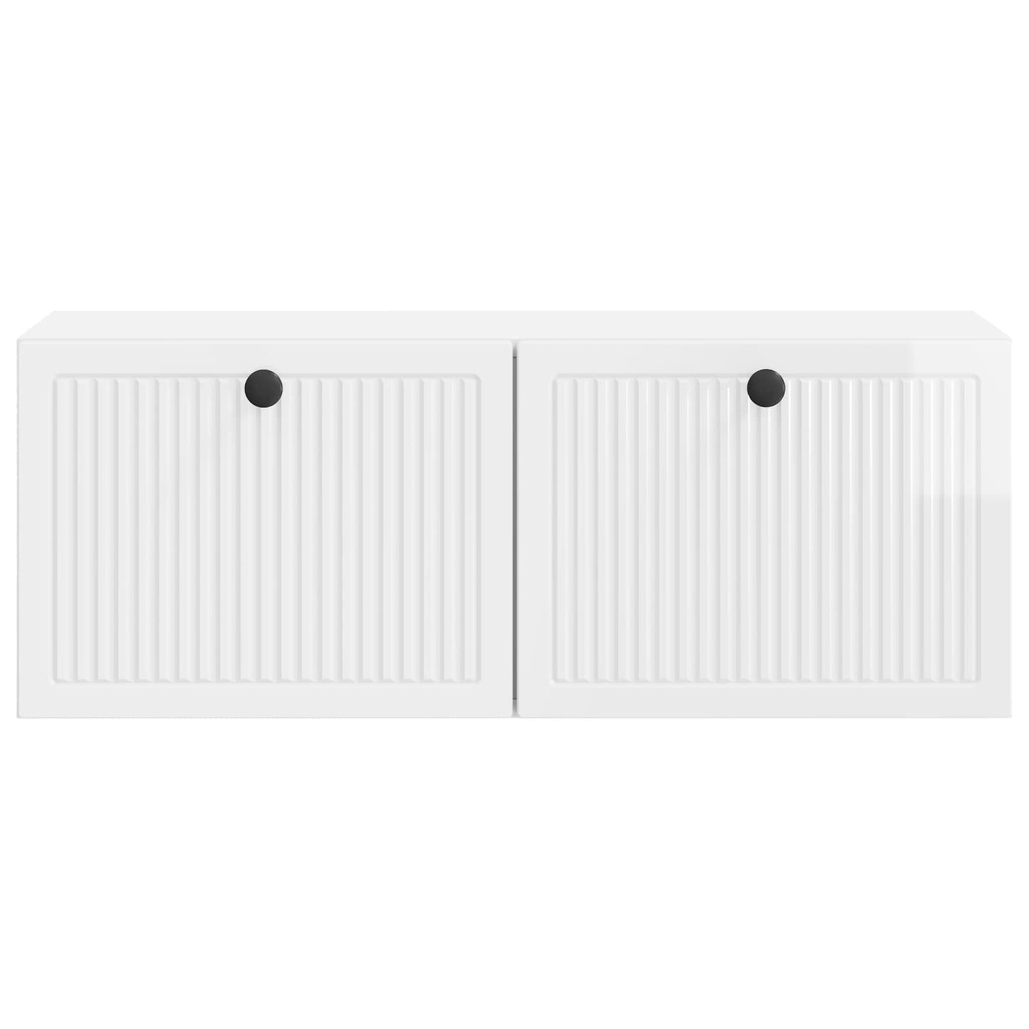 Mobile Porta TV da Muro Bianco Lucido 78,5 x 31 x 30 cm | homemem39