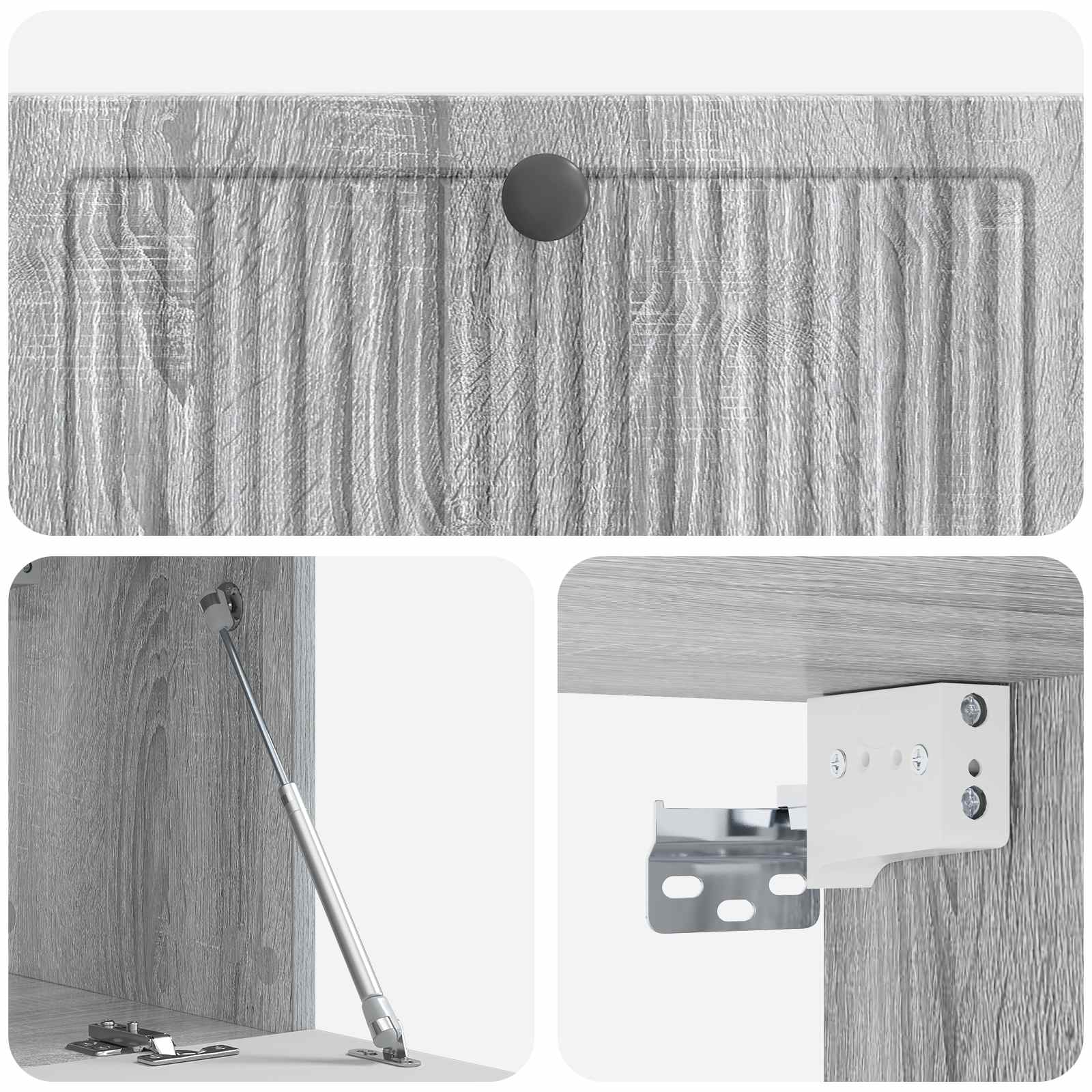Mobile Porta TV da Muro Grigio Sonoma 78,5 x 31 x 30 cm | homemem39