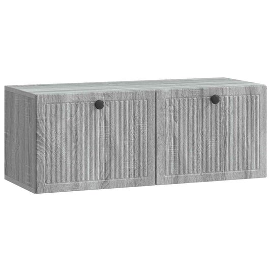 Mobile Porta TV da Muro Grigio Sonoma 78,5 x 31 x 30 cm | homemem39