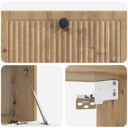 Mobile Porta TV da Muro 78,5 x 31 x 30 cm Rovere Artigianale