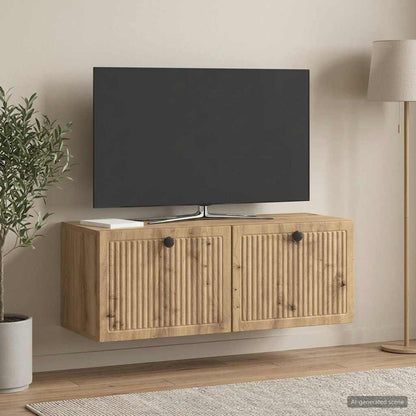 Mobile Porta TV da Muro 78,5 x 31 x 30 cm Rovere Artigianale