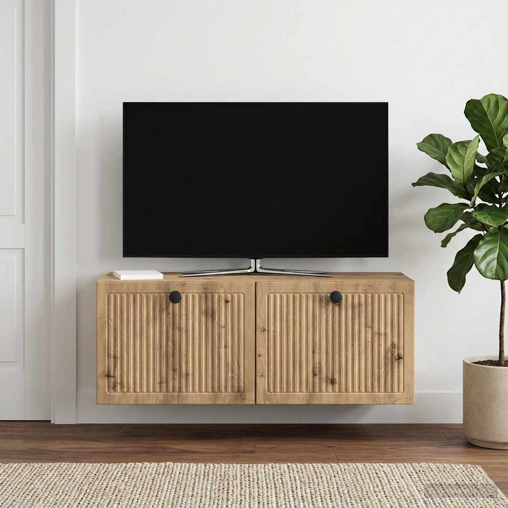 Mobile Porta TV da Muro 78,5 x 31 x 30 cm Rovere Artigianale
