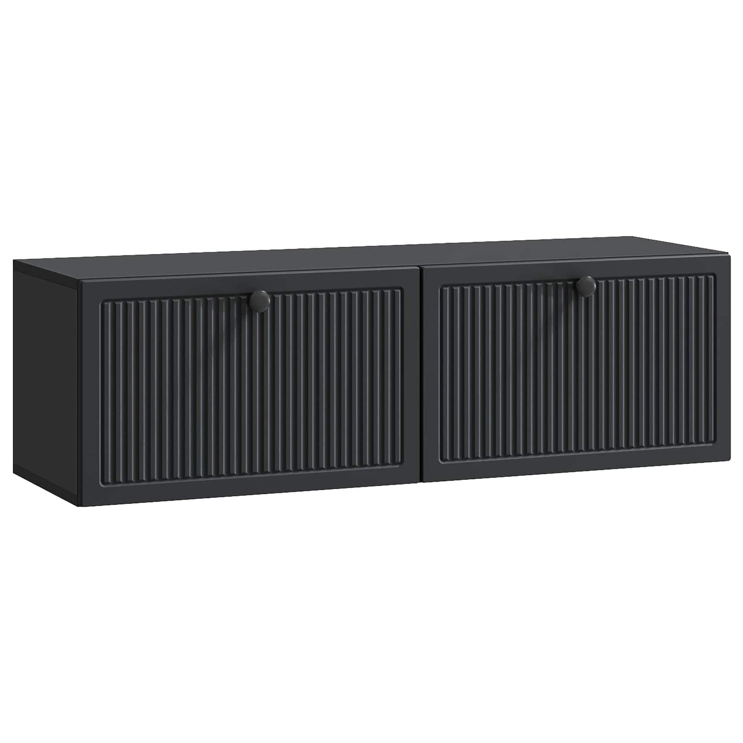 Mobile Porta TV da Muro Montaggio a parete Nero 98 x 31 x 30 cm | homemem39