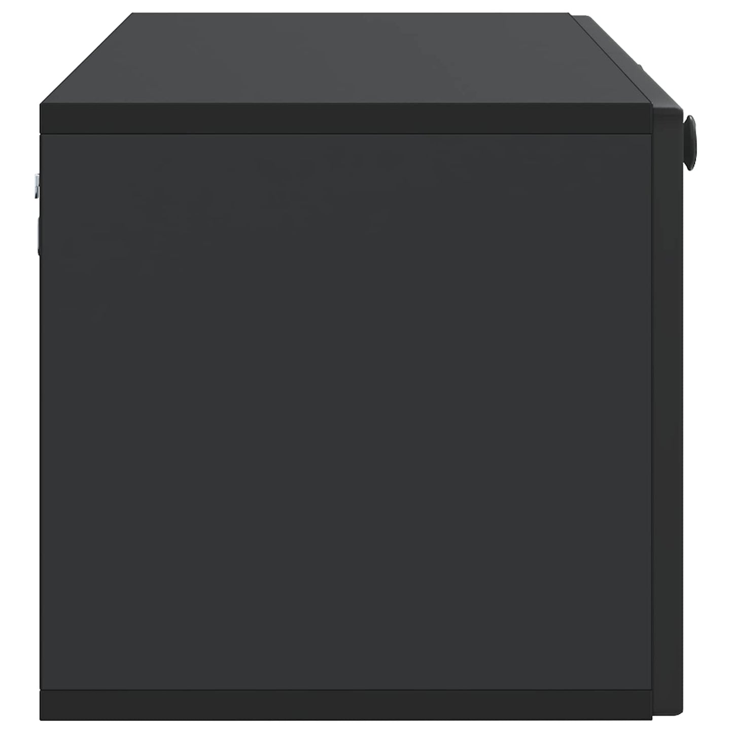 Mobile Porta TV da Muro Montaggio a parete Nero 98 x 31 x 30 cm | homemem39