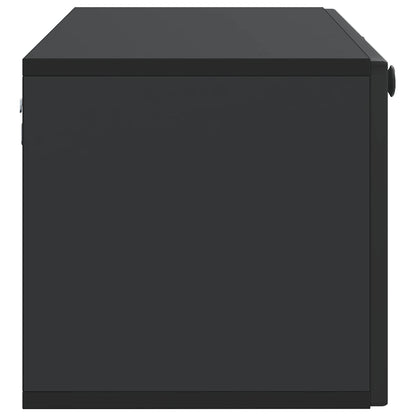 Mobile Porta TV da Muro Montaggio a parete Nero 98 x 31 x 30 cm | homemem39
