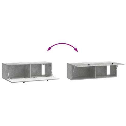 Mobile Porta TV da Muro Grigio Cemento 98 x 31 x 30 cm | homemem39