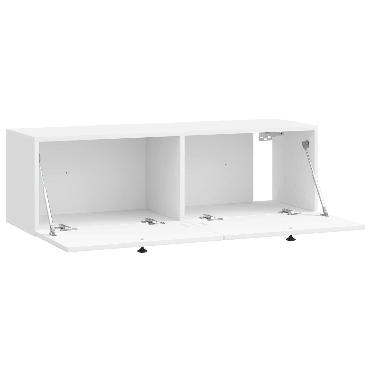 Mobile Porta TV da Muro Bianco Lucido 98 x 31 x 30 cm