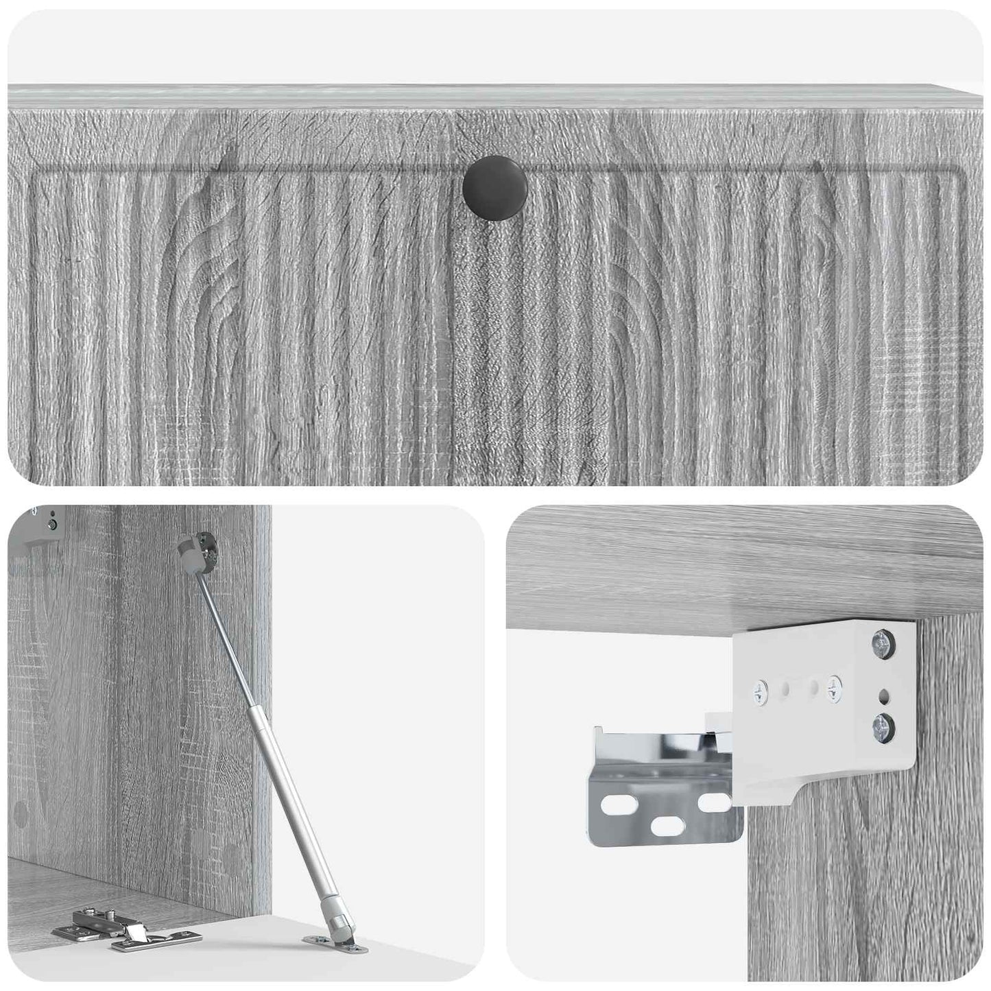 Mobile Porta TV da Muro Grigio Sonoma 98 x 31 x 30 cm | homemem39