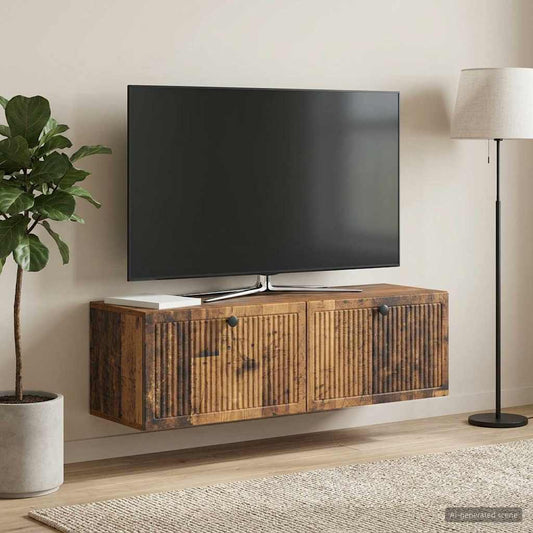 Mobile Porta TV da Muro Legno antico 98 x 31 x 30 cm
