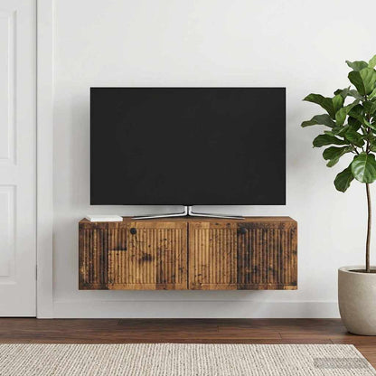 Mobile Porta TV da Muro Legno antico 98 x 31 x 30 cm