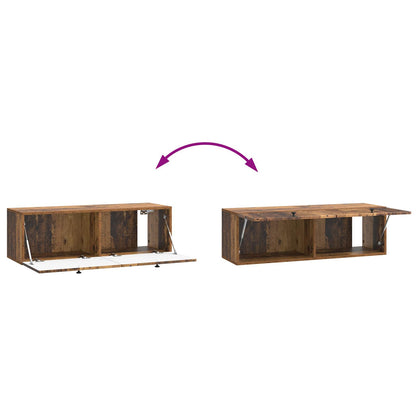 Mobile Porta TV da Muro Legno antico 98 x 31 x 30 cm | homemem39