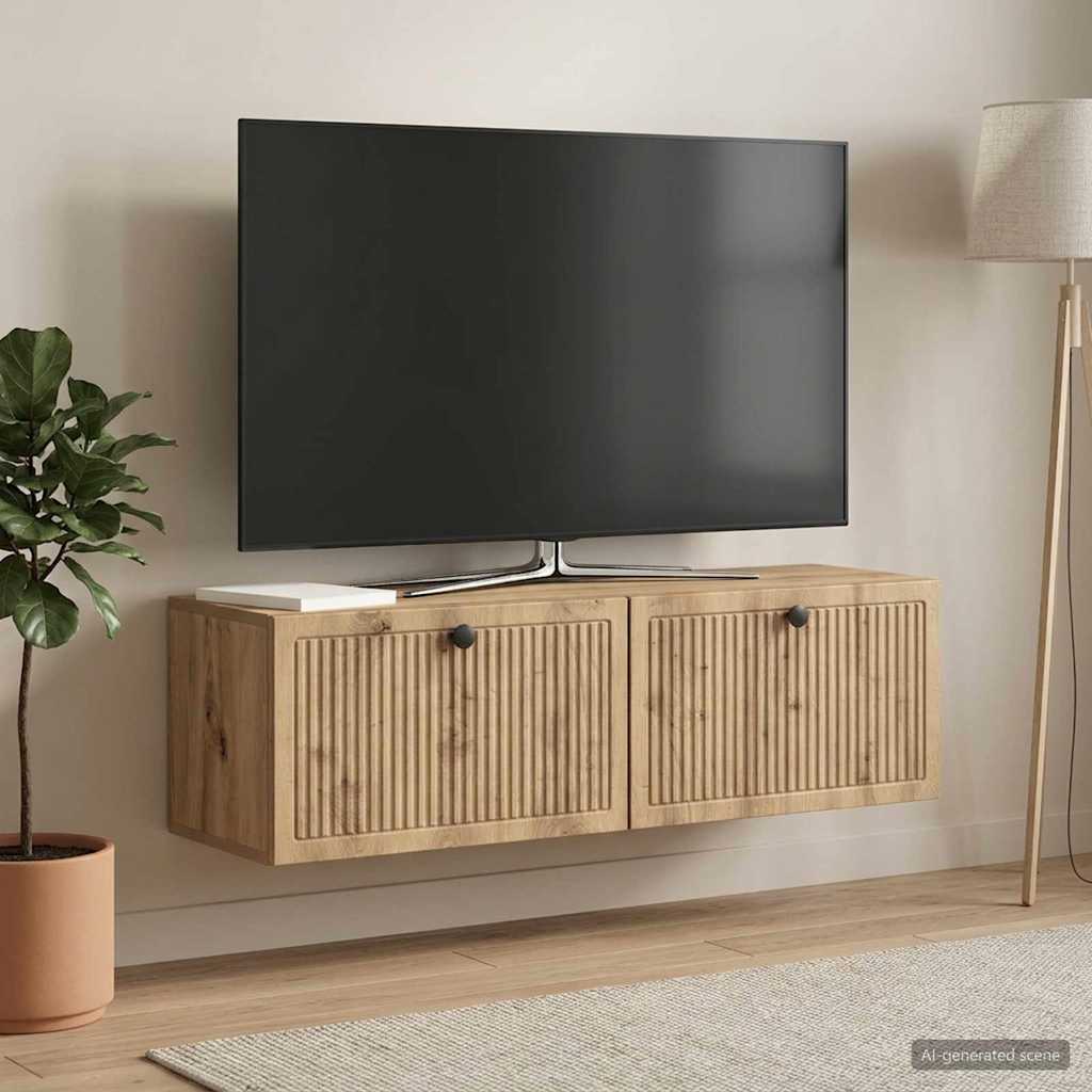 Mobile Porta TV da Muro 98 x 31 x 30 cm Rovere Artigianale