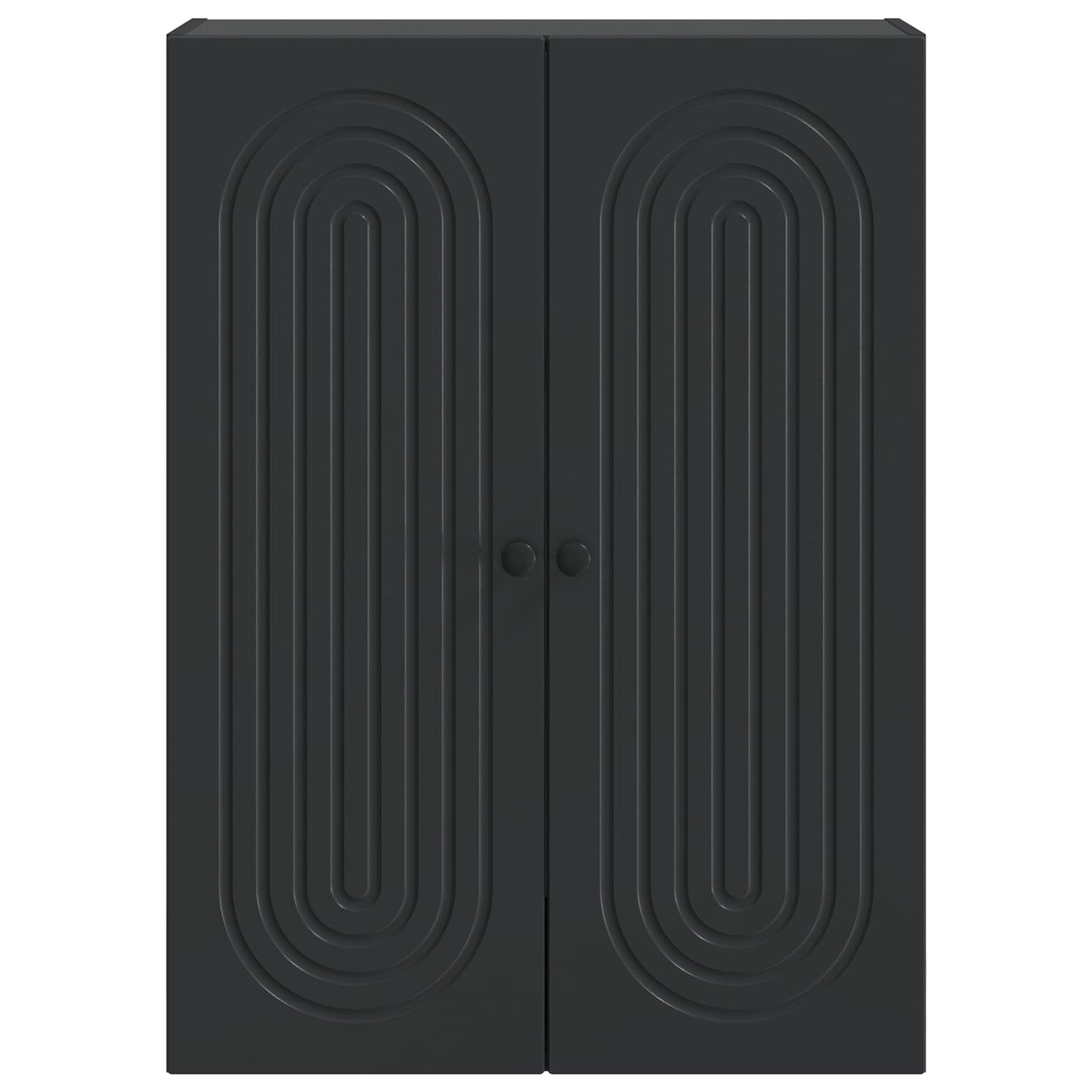 Mobiletto a muro Nero 66 x 34,5 x 90 cm Legno ingegnerizzato | homemem39