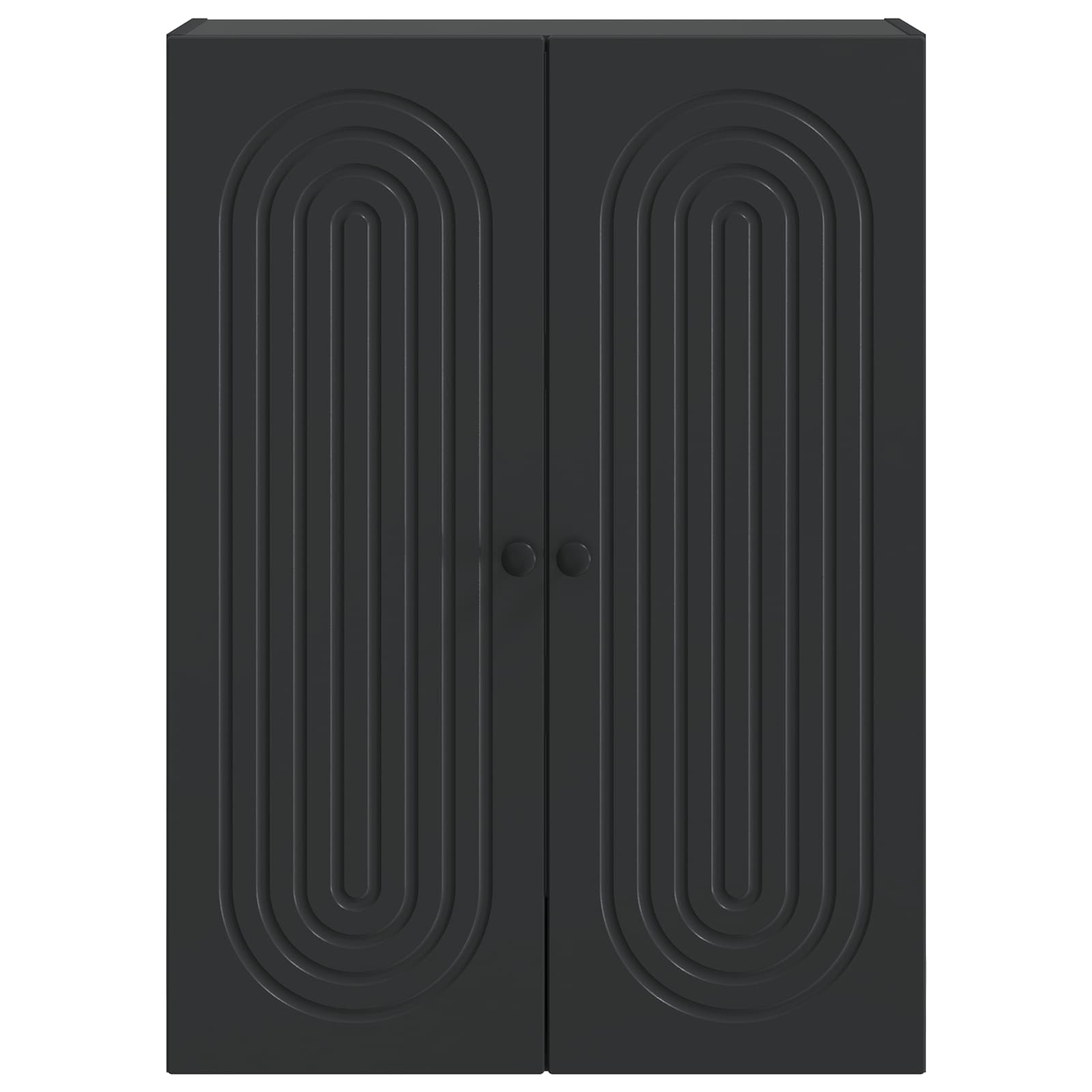 Mobiletto a muro Nero 66 x 34,5 x 90 cm Legno ingegnerizzato | homemem39