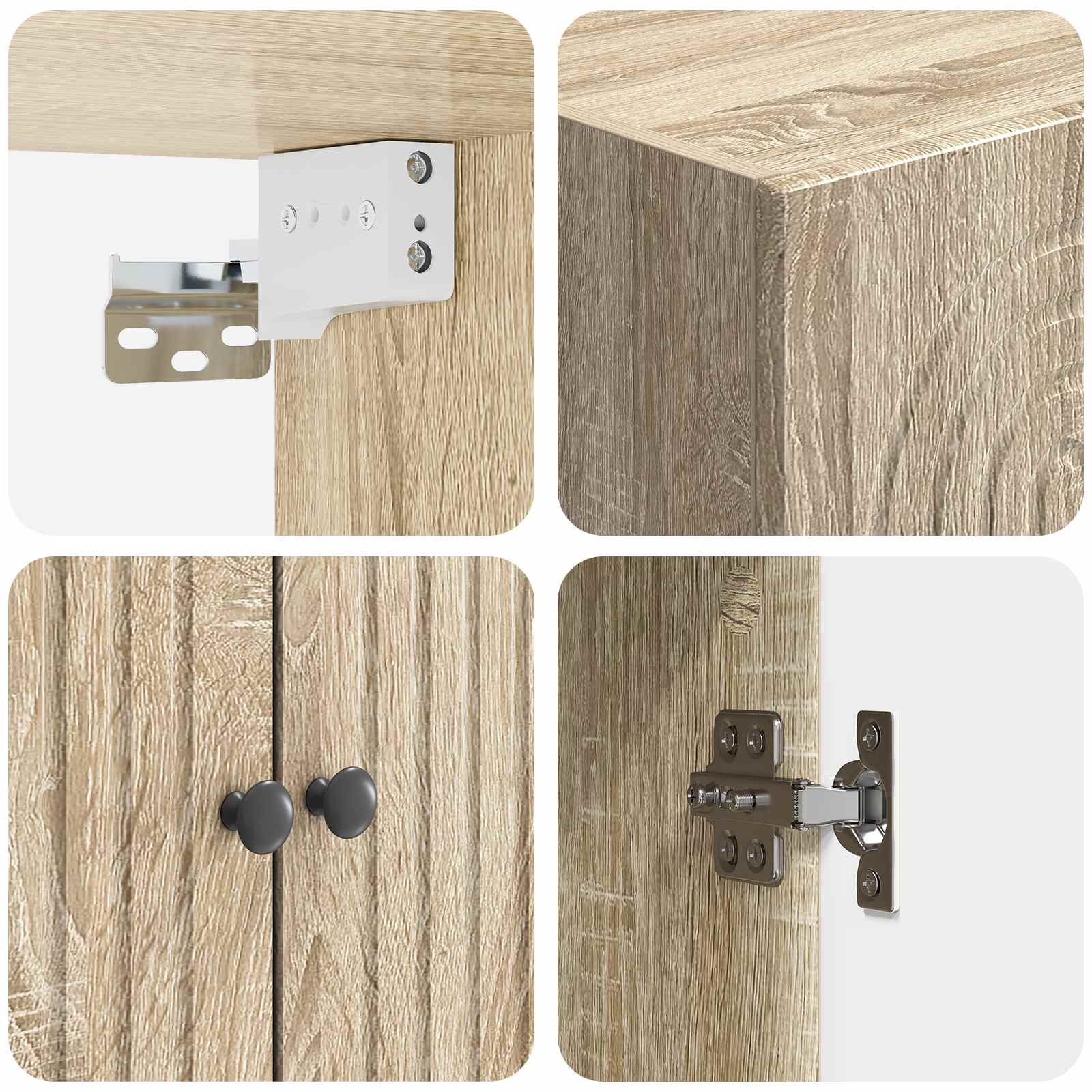 Mobiletto a muro Rovere Sonoma 66 x 34,5 x 90 cm | homemem39