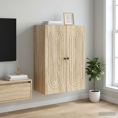 Mobiletto a muro Rovere Sonoma 66 x 34,5 x 90 cm | homemem39