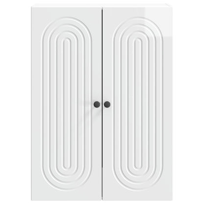 Mobiletto a muro Bianco Lucido 66 x 34,5 x 90 cm | homemem39