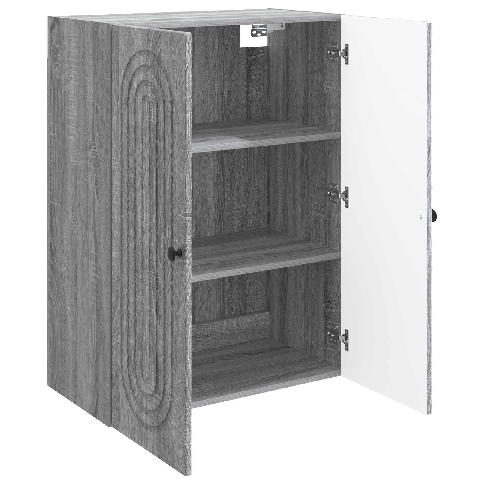 Mobiletto a muro Sonoma grigio 66 x 34,5 x 90 cm | homemem39