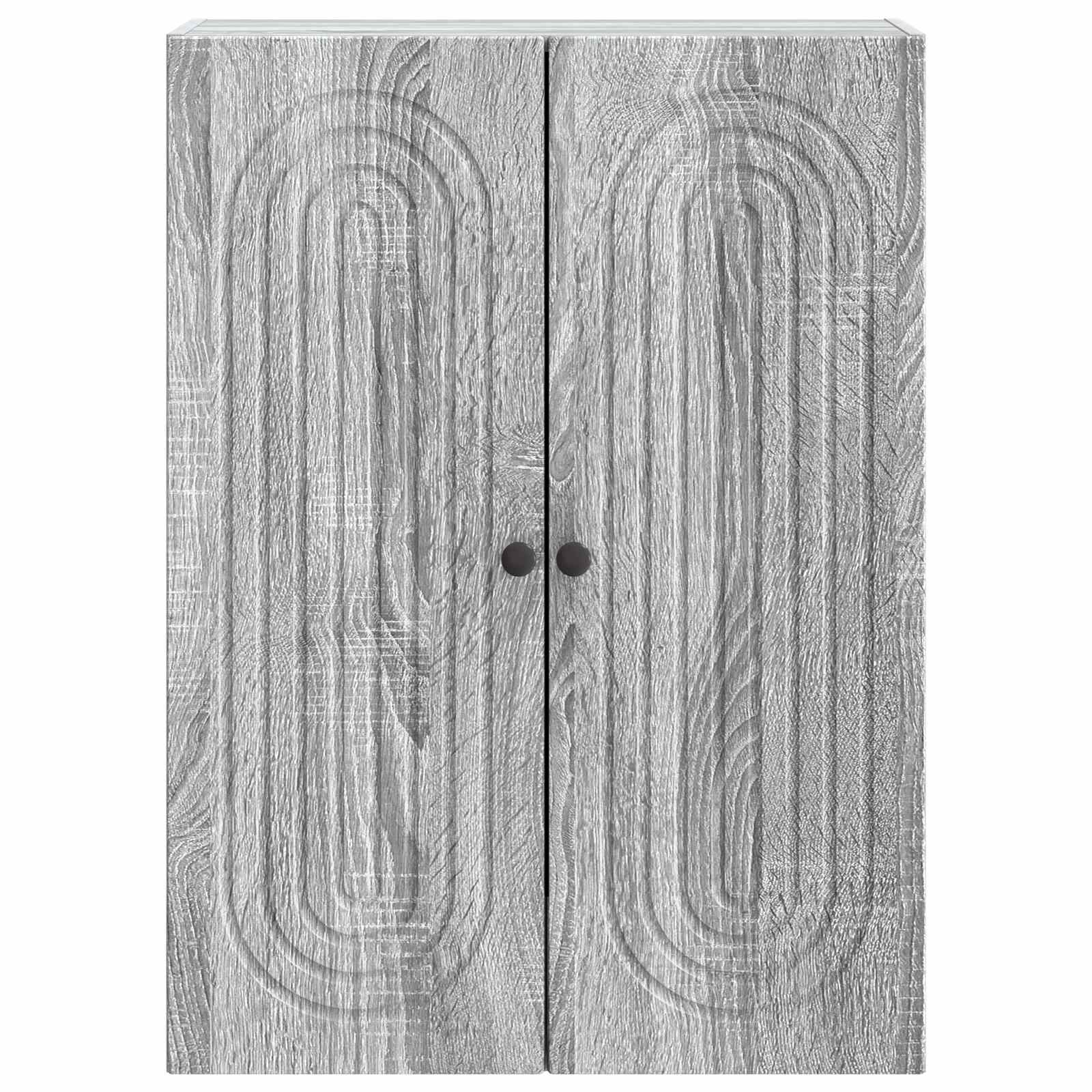 Mobiletto a muro Sonoma grigio 66 x 34,5 x 90 cm | homemem39