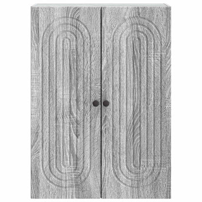 Mobiletto a muro Sonoma grigio 66 x 34,5 x 90 cm | homemem39